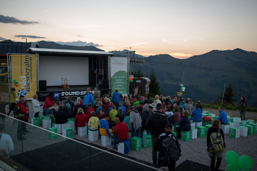 Gipfelerlebnis Riesneralm - Kino am Berg 2017 © Zeiselberger